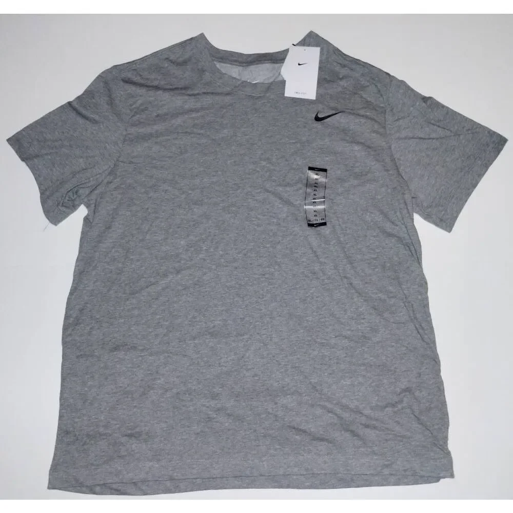 Nike Grey Classic Dri Fit Tee Shirt Men Size XL Workout Athleisure New With Tag‎